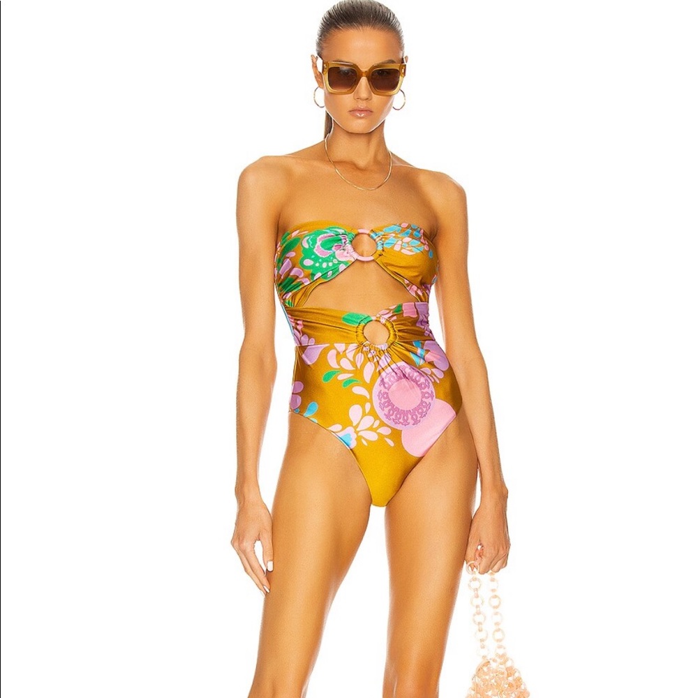 Zimmermann One Piece Teddy Double Ring Swimsuit